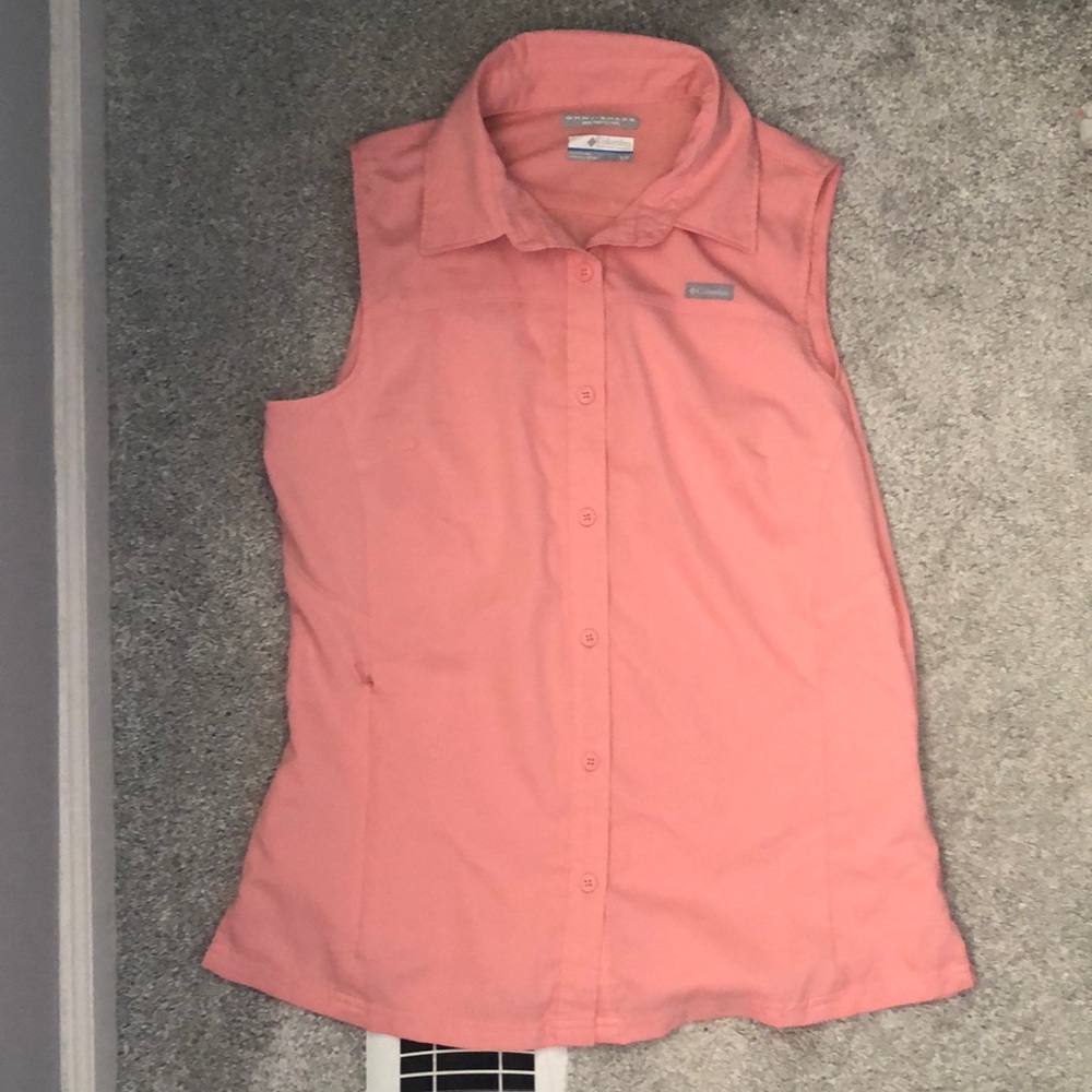 Columbia sun protective pink tank top
